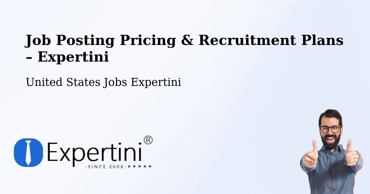 Job Posting Pricing & Recruitment Plans – Elizabeth - Elizabeth, United States Jobs Expertini